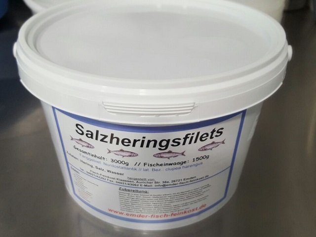 Salzheringsfilets im Eimer 1500g