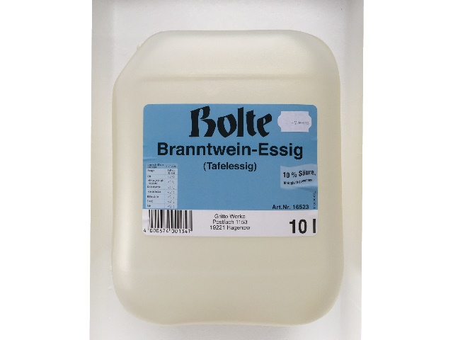 Bolte Branntweinessig Tafelessig 10l Kanister 10%