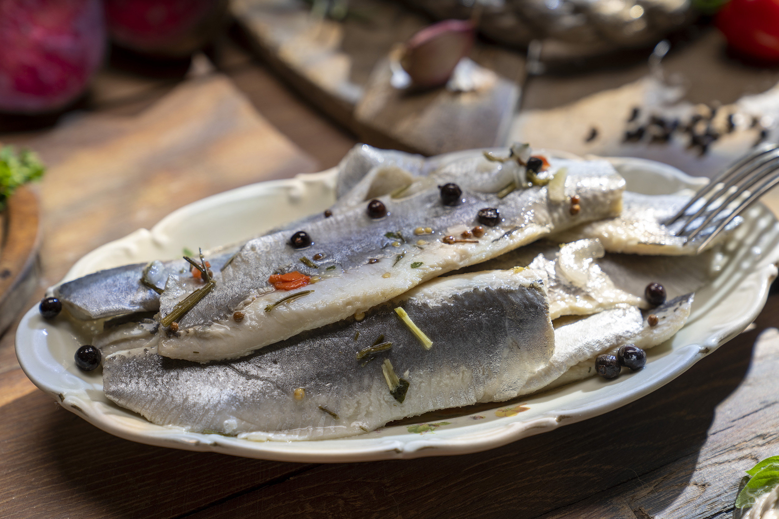 Bismarckfilets ohne Haut hausgemacht