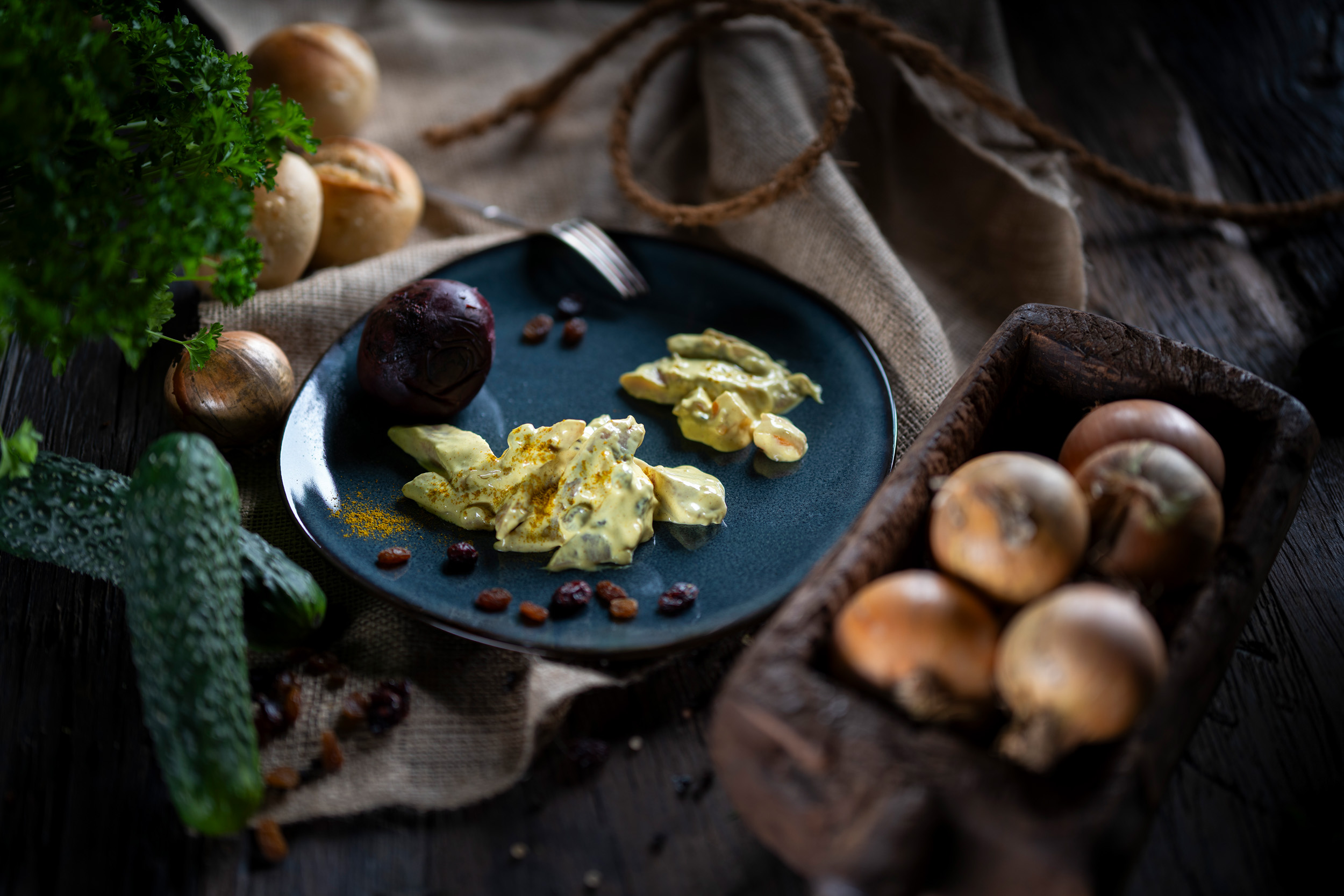 Curry-Matjes-Salat