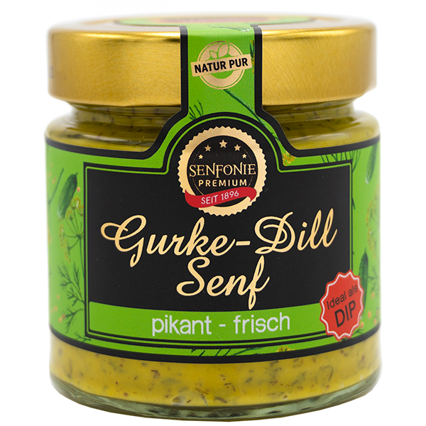Gurke Dill Senf Premium mittelscharf 180ml